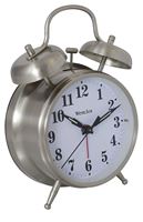 Westclox 70010 Alarm Clock, AA Battery, Nickel Case, Silver Case