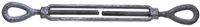 BARON 15-5/8X12 Turnbuckle, 3500 lb Working Load, 5/8 in Thread, Eye, Eye, 12 in L Take-Up, Galvanized Steel