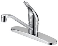 Boston Harbor FS610048CP Kitchen Faucet, 1.8 gpm, 4-Faucet Hole, Metal/Plastic, Chrome Plated, Deck Mounting