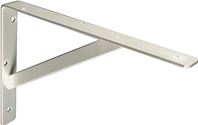 Knape & Vogt 208 TI 400 Shelf L-Bracket, 16 in L, Steel, Titanium