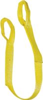 Ancra 20-EE1-9801X4 Lifting Sling, 1 in W, 4 ft L, 2-Ply, 1600 lb Vertical Hitch, Polyester, Yellow