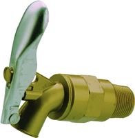 B & K 109-204 Self-Closing Drum and Barrel Faucet, 3/4 in Connection, MPT x Plain, Zamak Body, Brass