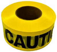 CH Hanson 16009 Barricade Safety Tape, 1000 ft L, 3 in W, Yellow, Polyethylene