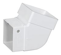 ELBOW CONTEMP SQ VINYL WHT 2IN