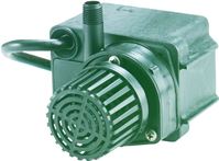 Little Giant 566611 Direct Drive Pump, 0.8 A, 115 V, 1/4 in Connection, 1 ft Max Head, 300 gph