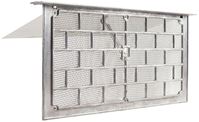 Master Flow LW1L Foundation Vent, 16 in W, 8 in H, 50 sq-in Net Free Ventilating Area, Aluminum, Pack of 12