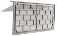 Master Flow LW1 Foundation Vent, 50 sq-in Net Free Ventilating Area, Aluminum, Pack of 12