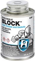 Hercules Brush-on Block 15703 Thread and Gasket Sealant, 4 oz, Can, Liquid, Paste, Blue