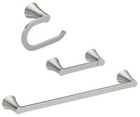 Moen Mikah Series Y0733BN Bathroom Hardware Set, Zinc, Brushed Nickel, 3-Piece