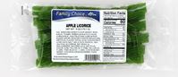 Family Choice 1001 Licorice, Apple Flavor, 6 oz, Pack of 12