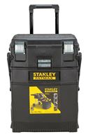 STANLEY 020800R 4-in-1 Mobile Work Station, 5 cu-in, Structural Foam, Black, 9 in L x 22 in W x 29 in H Outside