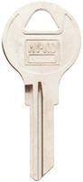 Hy-Ko 11010AP3 Key Blank, Brass, Nickel, For: Chicago Cabinet, House Locks and Padlocks, Pack of 10