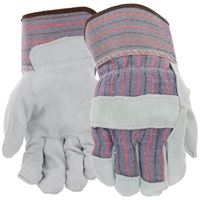 Boss B71162-L Gloves, L, 8 to 8-3/8 in L, Wing Thumb, Safety, Cotton, Blue