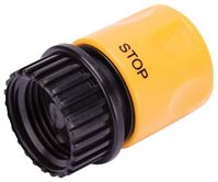 Landscapers Select GC520 Hose Connector, 3/4 in, Female, Plastic, Yellow and Black