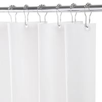 Kenney KN61430 Shower Liner, 72 in L, 70 in W, PEVA, White