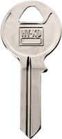 Hy-Ko 11010AMH1 Key Blank, Brass, Nickel, For: American Cabinet, House Locks and Padlocks, Pack of 10