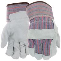 Boss 4094K Kids Gloves, Wing Thumb, Shirred Cuff, Blue/Gray