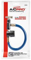 A/C Pro CERT401-1 Recharge Hose, Reusable, For: R-134a Self-Sealing Valve Cans