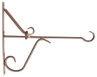 Landscapers Select GB-3932 Hanging Plant Bracket, 12 in L, 11 H, Steel, Matte Hammertone Bronze