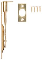 ProSource LR-004-PS Flush Bolt, 1 x 1/2 in Bolt Head, 5 in L Bolt, Solid Brass, Polished Brass