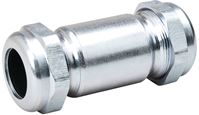B & K 160-007HP Pipe Coupling, 1-1/2 in, Compression, Steel, 125 psi Pressure
