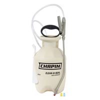 CHAPIN Clean N Seal 25012 Handheld Sprayer, 1 gal Tank, Poly Tank, 34 in L Hose