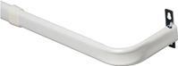 Kenney KN527 Curtain Rod, 1 in Dia, 48 to 86 in L, Steel, White