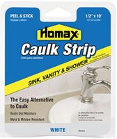 Homax 34038 Caulking Strip, White, 120 deg F