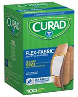 Curad CUR0700RB Adhesive Bandage, Fabric Bandage, 24/CS