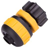 Landscapers Select GC629 Hose Coupling, 5/8 to 3/4 in, Female, Plastic, Yellow and Black