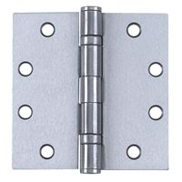 Tell Manufacturing HG100004 Square Corner Door Hinge, Steel, Satin Chrome