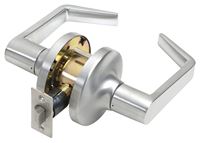 Tell Manufacturing CL100013 Passage Lever, Satin Chrome, Steel, Reversible Hand, 2 Grade