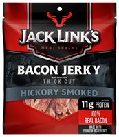 Jack Links 10000017288 Snack, Jerky, Hickory Smoked, 2.5 oz, Bag, Pack of 8