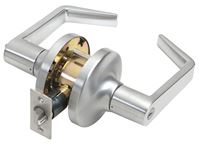 Tell Manufacturing CL100011 Entry Lever, Turnbutton Lock, Satin Chrome, Steel, 2 Grade