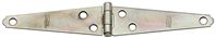 National Hardware N127-506 Strap Hinge, 1-1/4 in W Frame Leaf, 0.056 in Thick Leaf, Steel, Zinc, Pack of 10