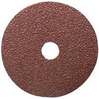 Norton 01916 Sanding Disc, 7 in Dia, 7/8 in Arbor, Coated, 16 Grit, Extra Coarse, Aluminum Oxide Abrasive, Fiber Backing