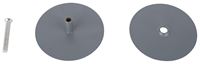 ProSource HSH-022-PS Hole Cover Plate, Steel, Power Coated, For: 1-3/8 to 2 Thick Doors in