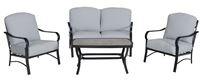 Seasonal Trends 226-HR4-4DS Sarasota Deep Seat Set, 4 PC, Cushioned