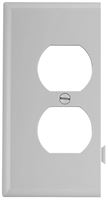 Eaton Wiring Devices STE8W Sectional Wallplate, 4-1/2 in L, 2-3/4 in W, 1 -Gang, Polycarbonate, White, High-Gloss