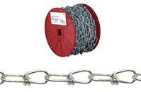 Campbell PE072-2027 Loop Chain, #2/0, 125 ft L, 255 lb Working Load, Low Carbon Steel, Poly-Coated