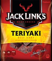 Jack Links 10000008447 Snack, Jerky, Teriyaki, 2.85 oz, Pack of 8