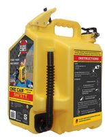 SUREcan SUR5SFD2 Safety Can, 5 gal, HDPE, Yellow