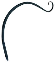 Landscapers Select GF-3023 Hanging Plant Hook, 9 in L, Steel, Black, Powder-Coated, Wall Mount Mounting