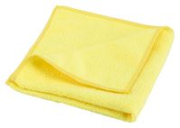 Simple Spaces OG003 Cleaning Cloth, 12 in L, 12 in W, Microfiber, Yellow, Pack of 12