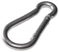 BARON 2450-5/16 Spring Hook Snap Link, Steel, Zinc
