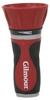 Gilmour 840182-1001 Twist Nozzle, 3/4 in, GHT, 24 gpm, Metal, Gray/Red