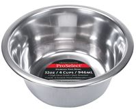 HiLo ZW150 32/5661 Pet Feeding Dish, S, 1 qt Volume, Stainless Steel