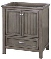 Craft + Main Brantley Series BAGV3022D Vanity, Wood, Distressed Gray, Free-Standing Installation, 2-Cabinet Door