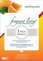 WEB Fragrant Living WSDR-SC HVAC Air Freshener, Soothing Citrus, Pack of 12