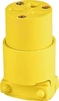 Eaton Wiring Devices 4227-BOX Electrical Connector, 2 -Pole, 15 A, 250 V, NEMA: NEMA 6-15, Yellow